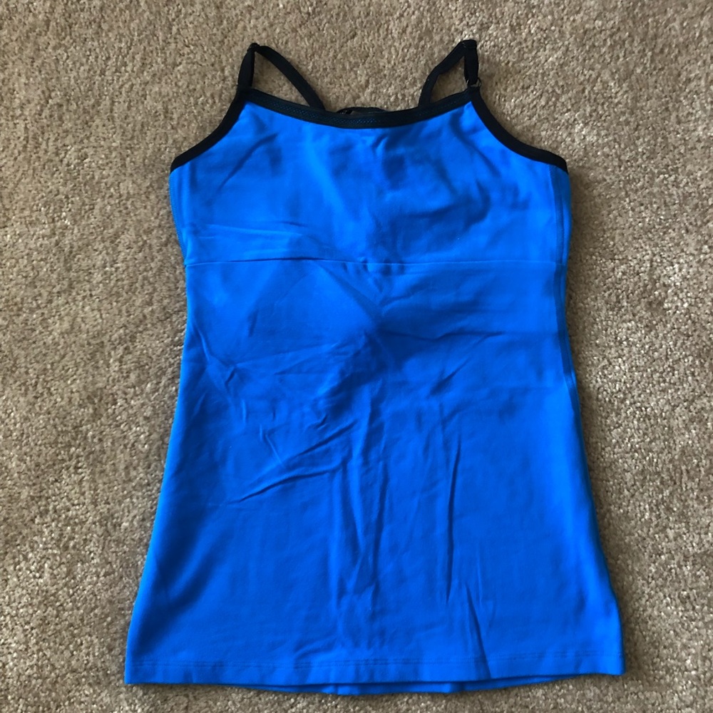 beyond yoga Blue Black Yoga Tank